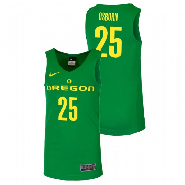 Oregon Ducks College Basketball Green Luke Osborn Replica Jersey For Men
