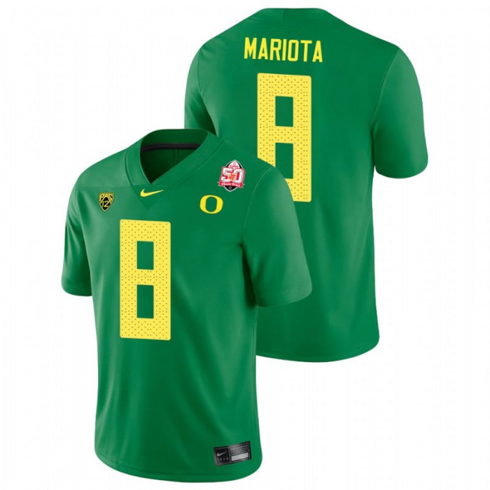 Oregon Ducks Marcus Mariota 2021 Fiesta Bowl Game Jersey For Men Green