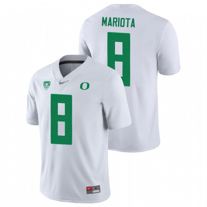 Oregon Ducks Marcus Mariota Game College Football Jersey For Men White