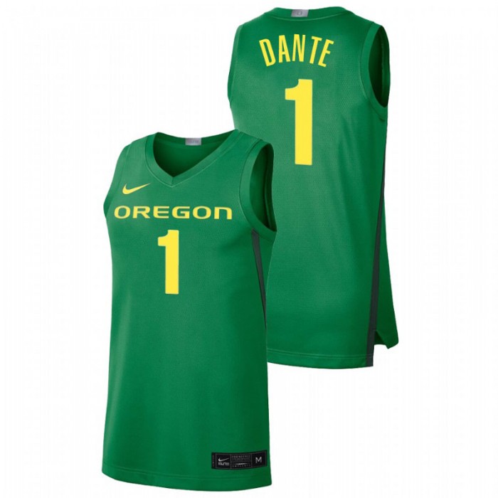 Oregon Ducks N'Faly Dante Jersey College Baketball Green Limited For Men