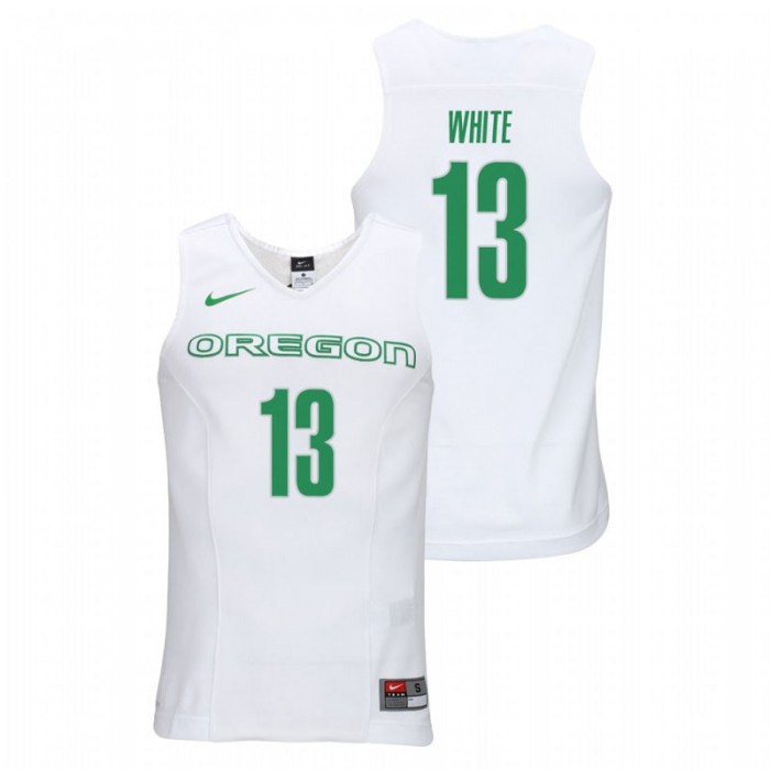 Oregon Ducks College Basketball White Paul White Elite Authentic Performance Jersey For Men