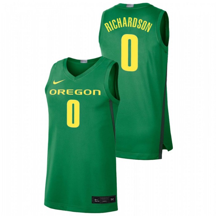 Oregon Ducks Will Richardson Jersey College Baketball Green Limited For Men