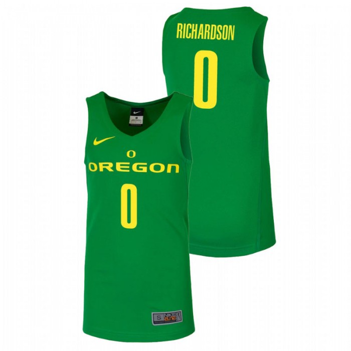 Oregon Ducks College Basketball Green Will Richardson Replica Jersey For Men