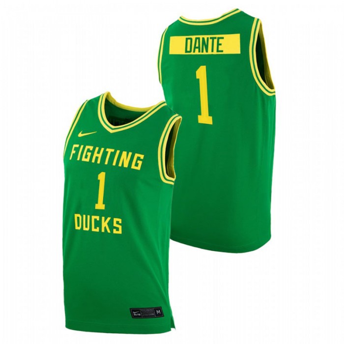 Oregon Ducks College Basketball N'Faly Dante Replica Jersey Green Men