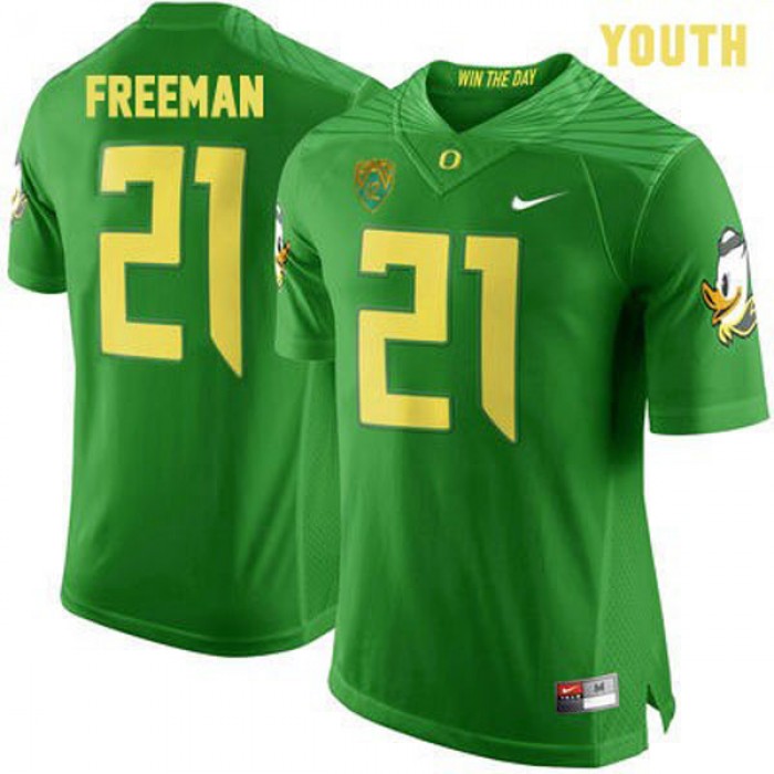 Oregon Ducks #21 Royce Freeman Green Football Youth Jersey