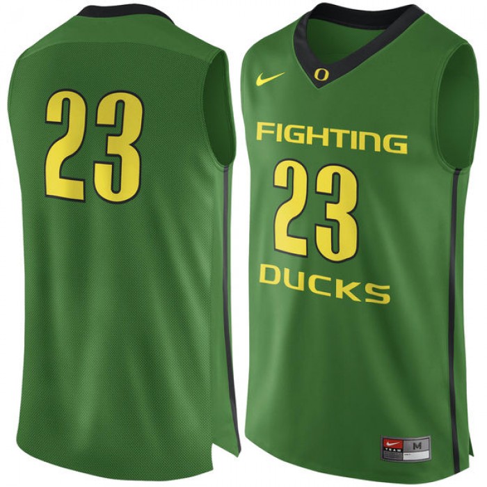Oregon Ducks #23 Green Basketball For Men Jersey