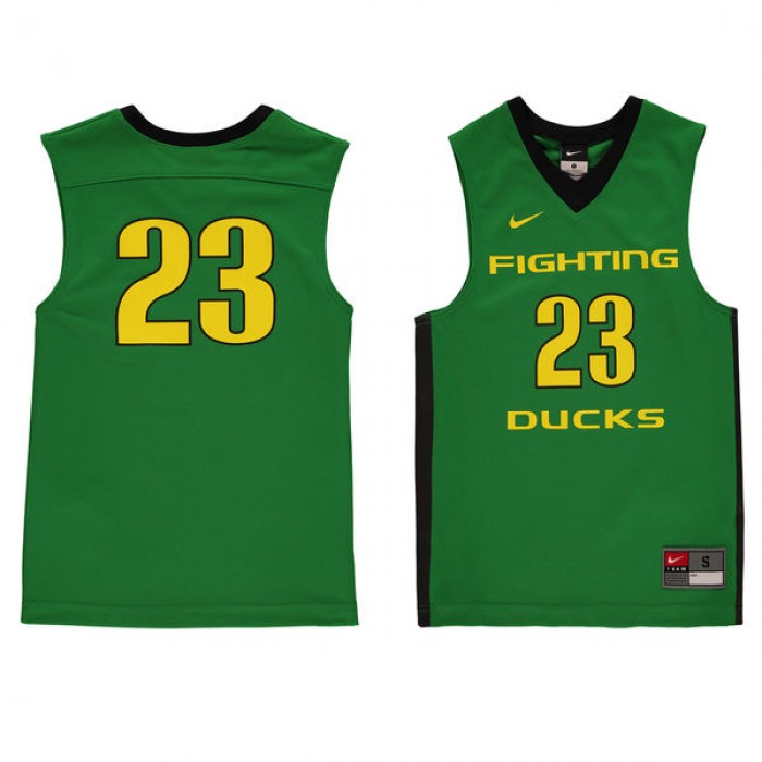 Oregon Ducks #23 Green Basketball Youth Jersey