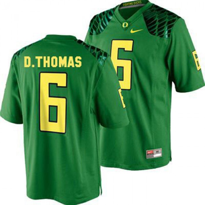 Oregon Ducks #6 De'Anthony Thomas Green Football For Men Jersey