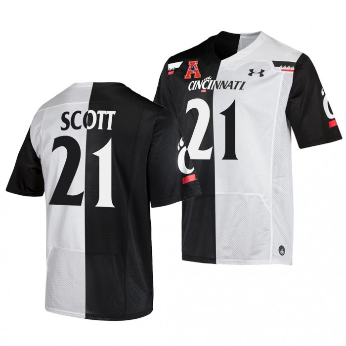 2021-22 Cincinnati Bearcats Tyler Scott Split Edition Jersey Black White