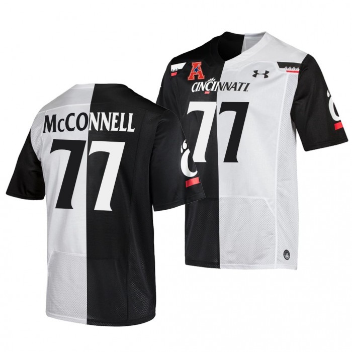 2021-22 Cincinnati Bearcats Vincent McConnell Split Edition Jersey Black White
