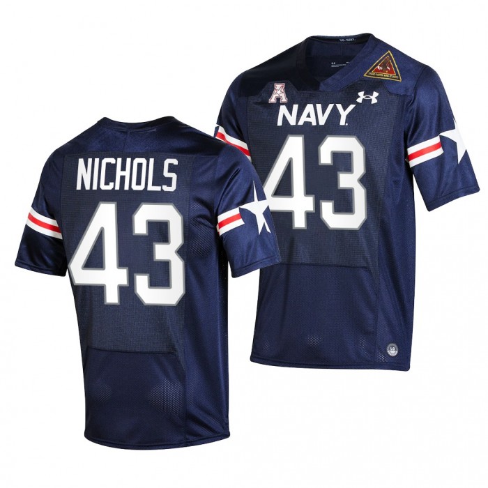 2021-22 Navy Midshipmen Bijan Nichols Fly Navy Jersey Navy