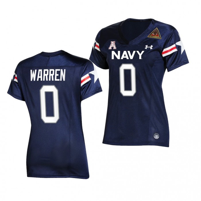 2021-22 Navy Midshipmen Chance Warren Fly Navy Navy Jersey Women