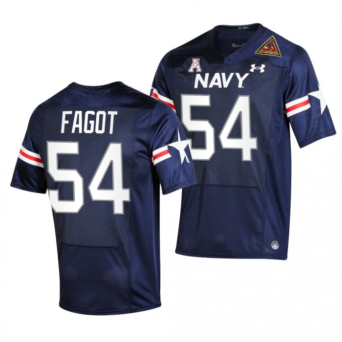 2021-22 Navy Midshipmen Diego Fagot Fly Navy Jersey Navy