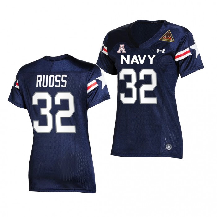 2021-22 Navy Midshipmen Isaac Ruoss Fly Navy Navy Jersey Women