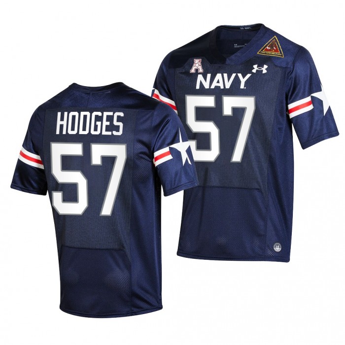 2021-22 Navy Midshipmen Johnny Hodges Fly Navy Jersey Navy