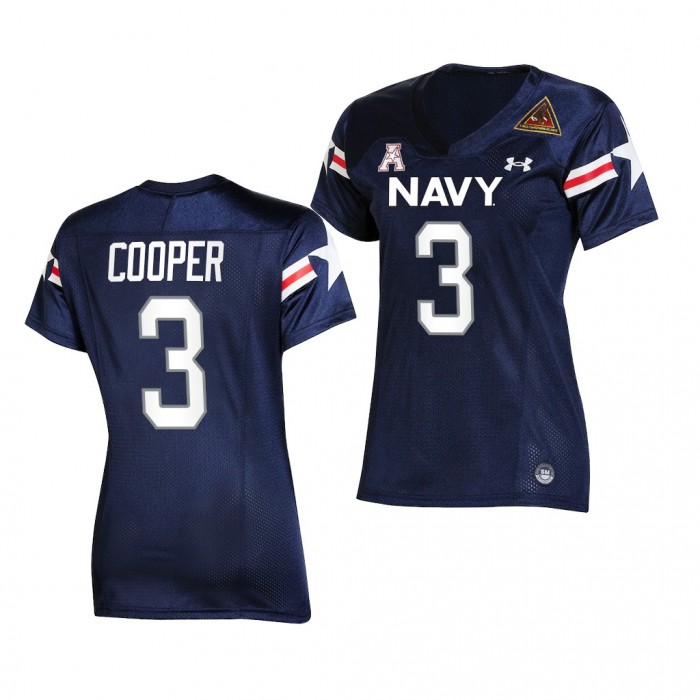2021-22 Navy Midshipmen Mychal Cooper Fly Navy Navy Jersey Women