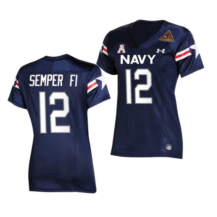 2021-22 Navy Midshipmen Semper Fi Fly Navy Navy Jersey Women
