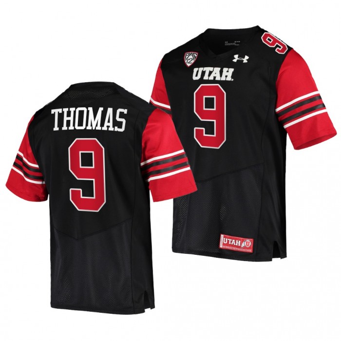 2021-22 Utah Utes Tavion Thomas College Football Jersey Black