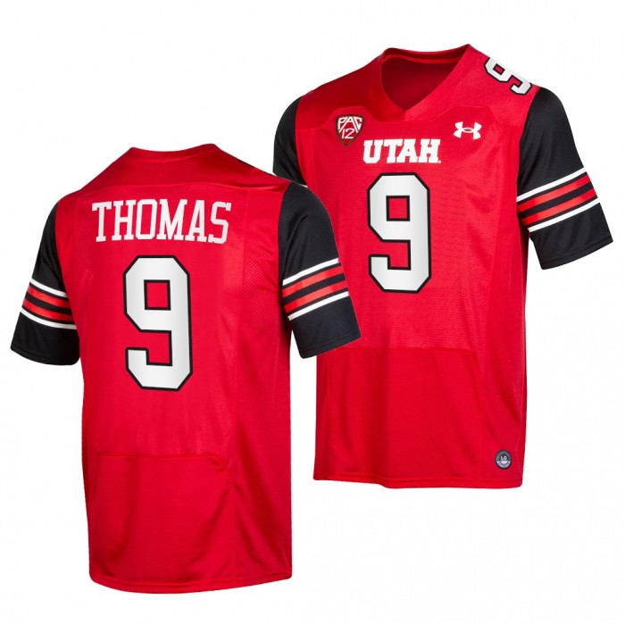 2021-22 Utah Utes Tavion Thomas College Football Jersey Red