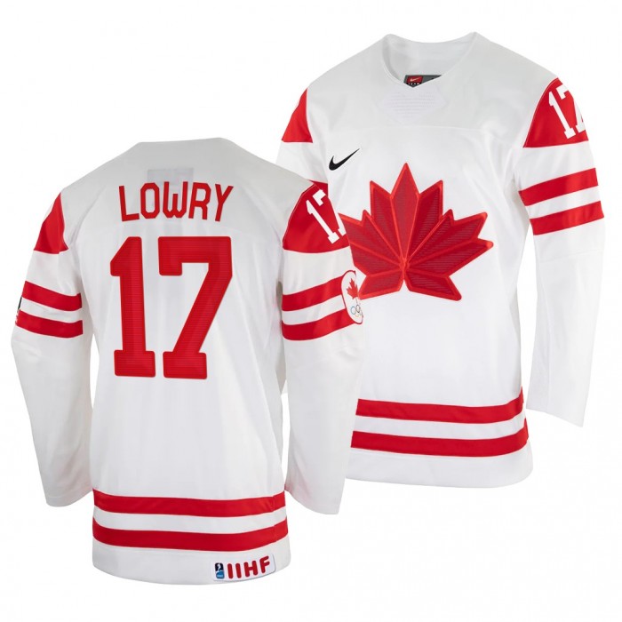 Adam Lowry White Canada 2022 IIHF World Championship Jersey