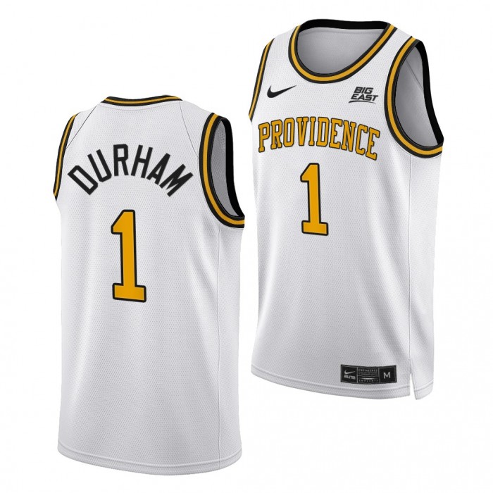 Al Durham Providence Friars College Basketball 2022 Jersey White