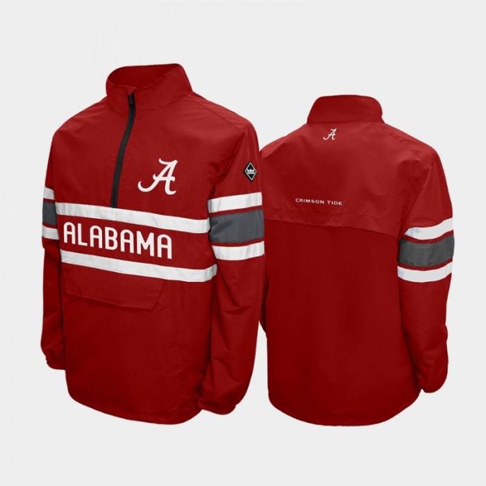 Alabama Crimson Tide Crimson Quarter-Zip Alpha Windshell Jacket
