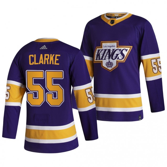 2021 NHL Draft Brandt Clarke Kings Jersey Purple