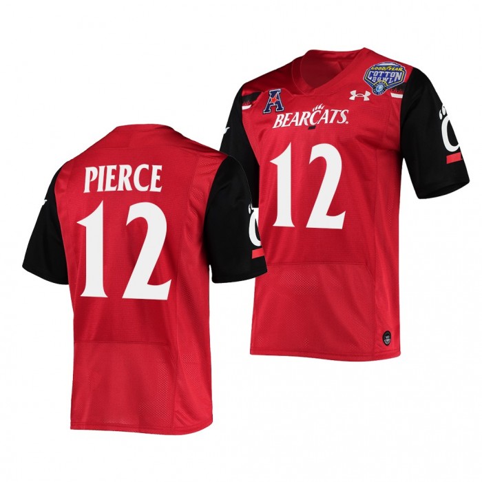 Alec Pierce Cincinnati Bearcats 2021 Cotton Bowl Red College Football Playoff 12 Jersey Men