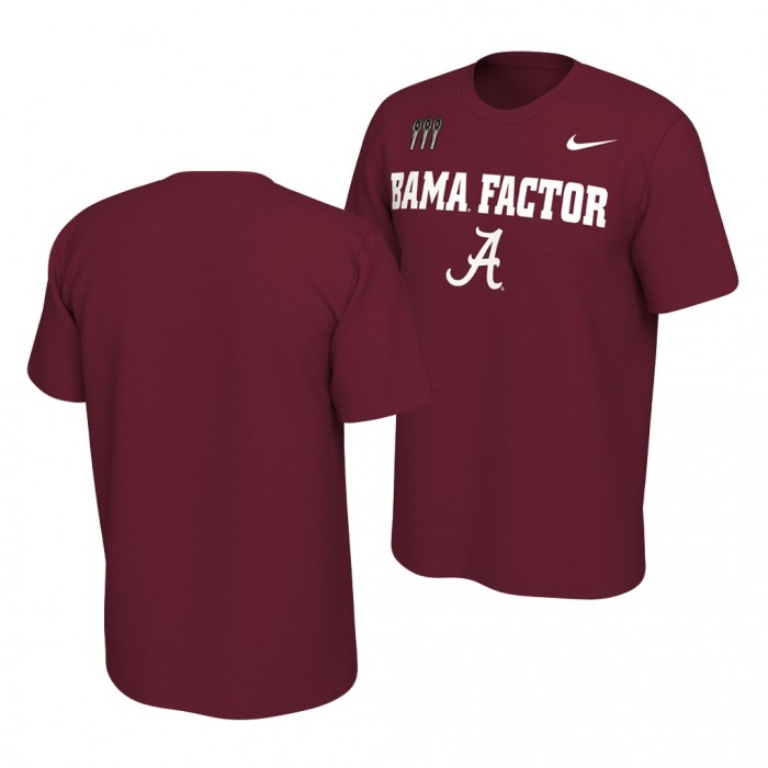 Alabama Crimson Tide Crimson Nike College Football Mantra T-Shirt