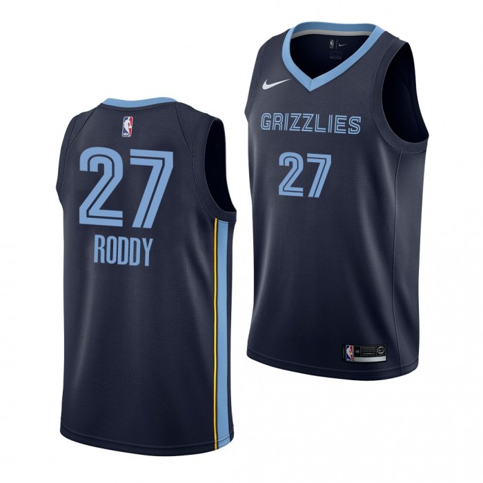 2022 NBA Draft David Roddy #27 Grizzlies Navy Icon Edition Jersey Colorado State Rams