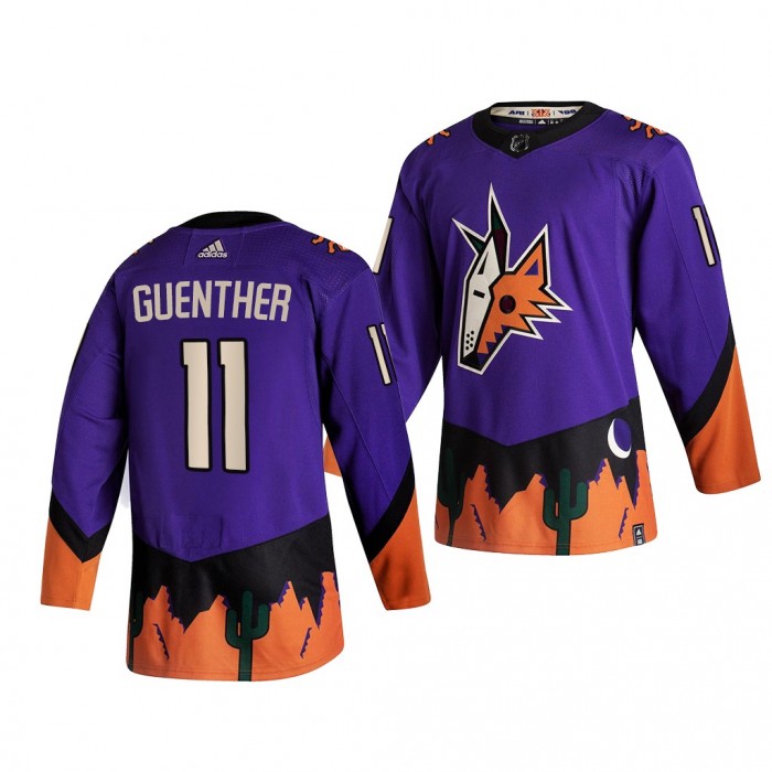 2021 NHL Draft Dylan Guenther Coyotes Jersey Purple