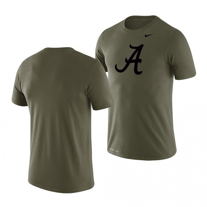 Alabama Crimson Tide Green Tonal Logo Legend For Men T-Shirt