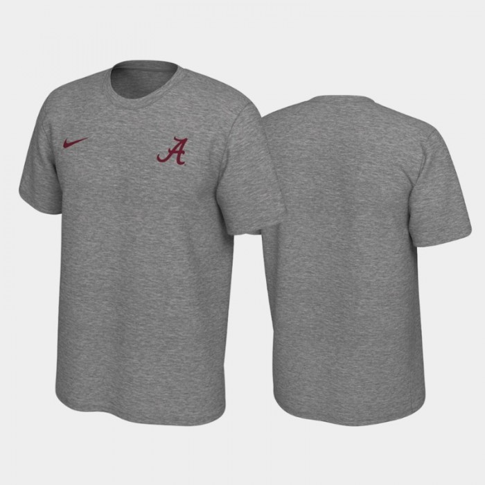 Alabama Crimson Tide Heathered Gray For Men Left Chest Logo Legend T-Shirt