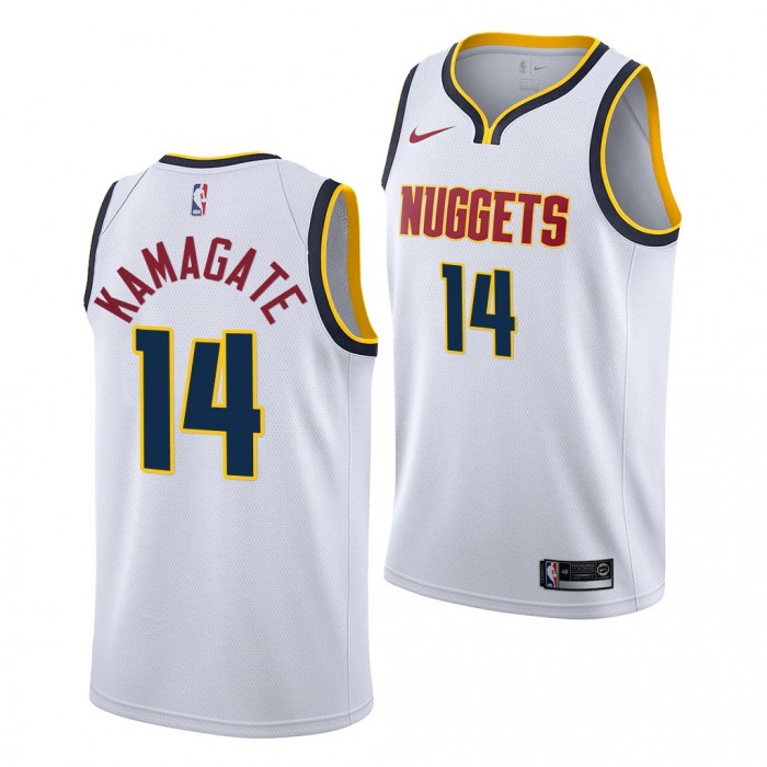 2022 NBA Draft Ismael Kamagate #14 Nuggets White Association Edition Jersey