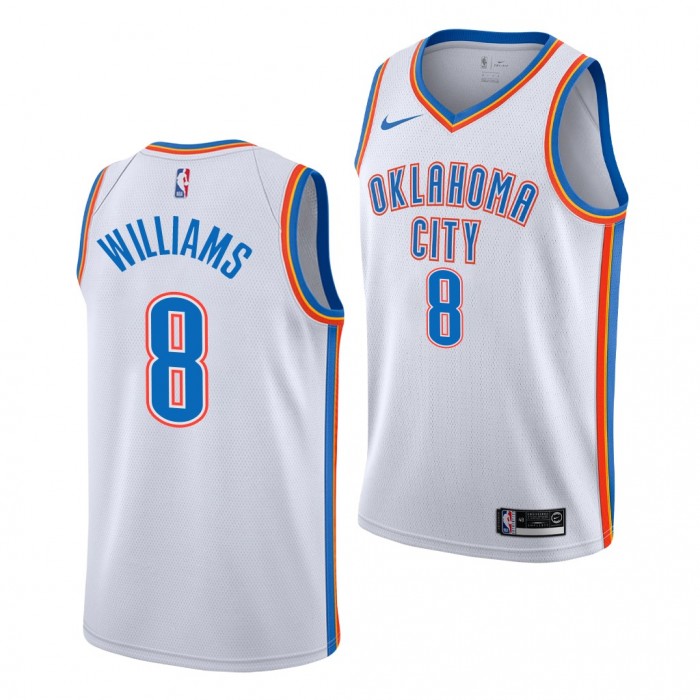 2022 NBA Draft Jalen Williams #8 Thunder White Association Edition Jersey
