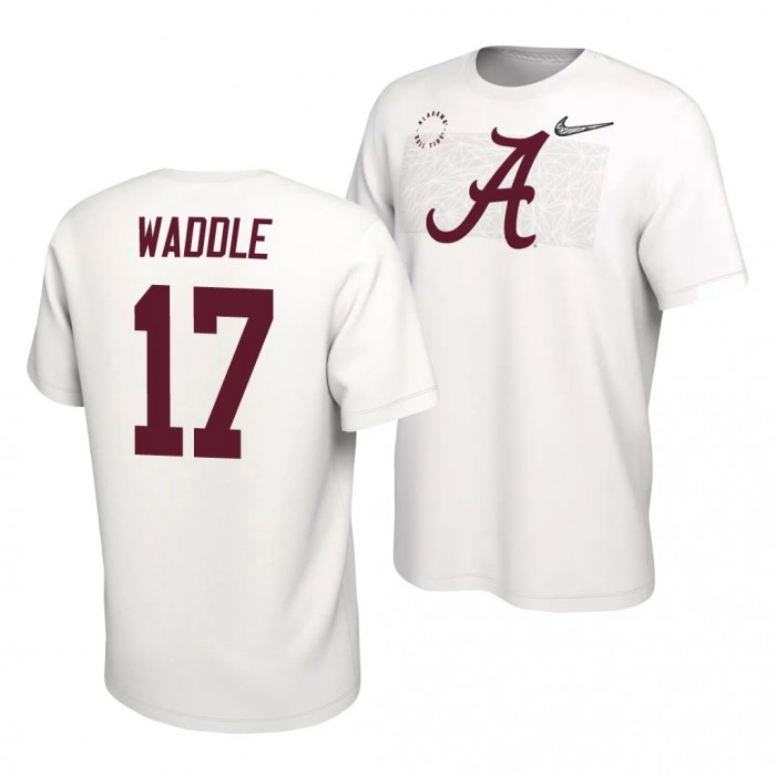 Alabama Crimson Tide Jaylen Waddle White Nike College Football Playoff T-Shirt