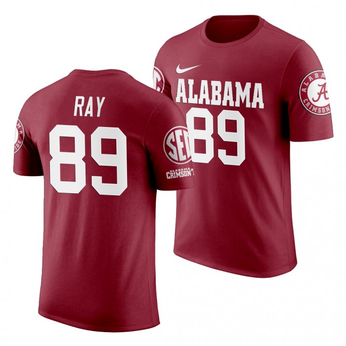 Alabama Crimson Tide LaBryan Ray Crimson 2019 Name And Number NCAA Football T-Shirt