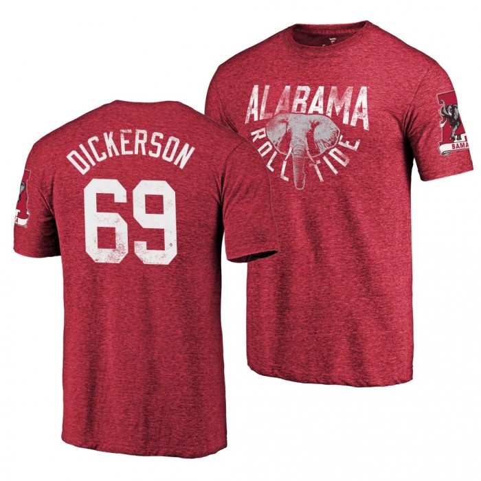 Alabama Crimson Tide Landon Dickerson Crimson 2019 Hometown Classic T-Shirt