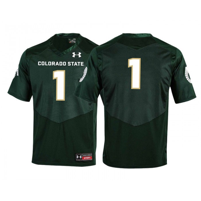 #1 Male Colorado State Rams Green New Season Special Game Football Jersey