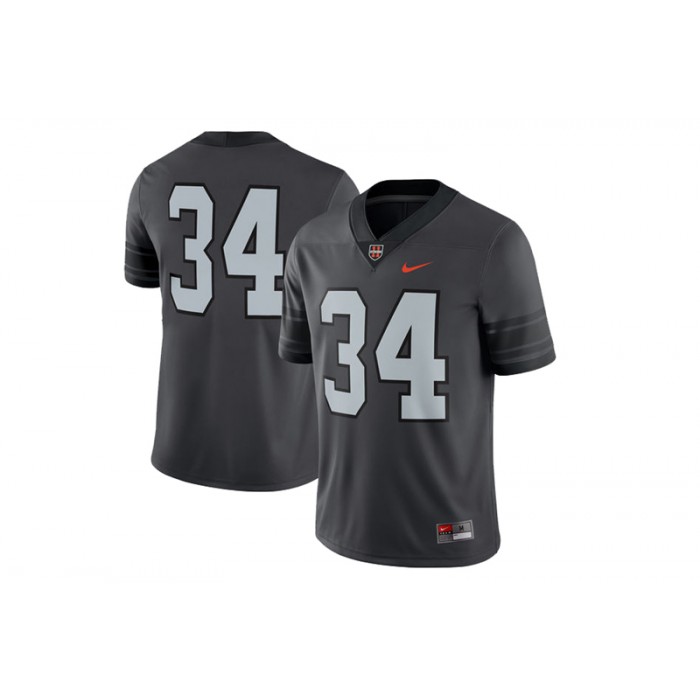 #34 Male Oregon State Beavers Anthracite College Football Game Performance Jersey