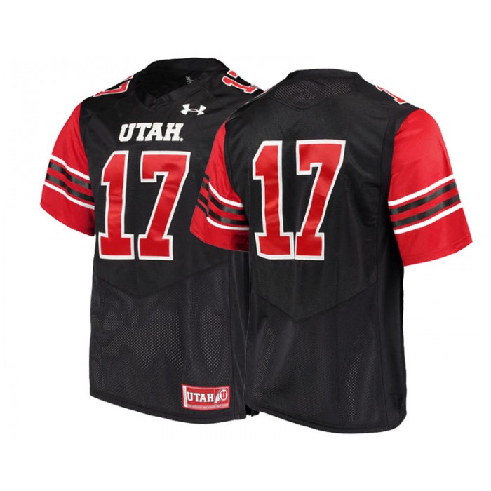 #17 Male Utah Utes Black College Football Performance Jersey