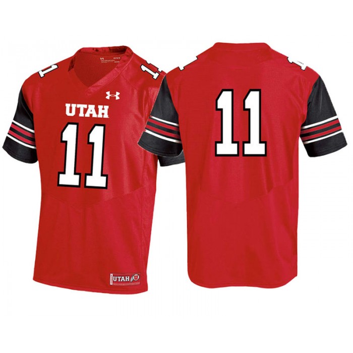 #11 Male Utah Utes Red College Football Performance Jersey