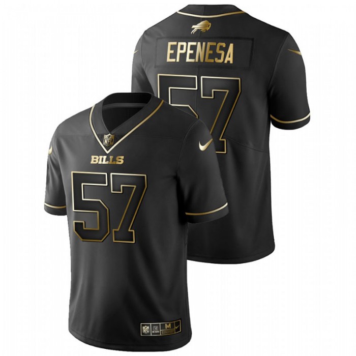 A.J. Epenesa 2020 NFL Draft Golden Edition Black Jersey For Men