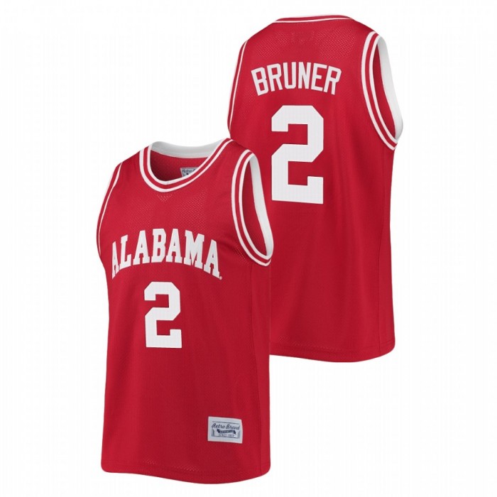 Alabama Crimson Tide Jordan Bruner Crimson Commemorative Basketball Classic Jersey