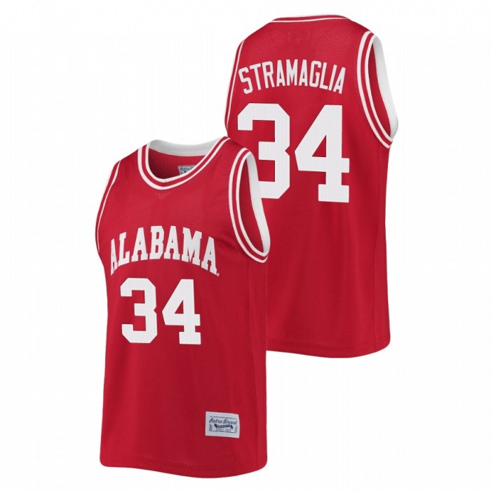 Alabama Crimson Tide Paul Stramaglia Crimson Commemorative Basketball Classic Jersey