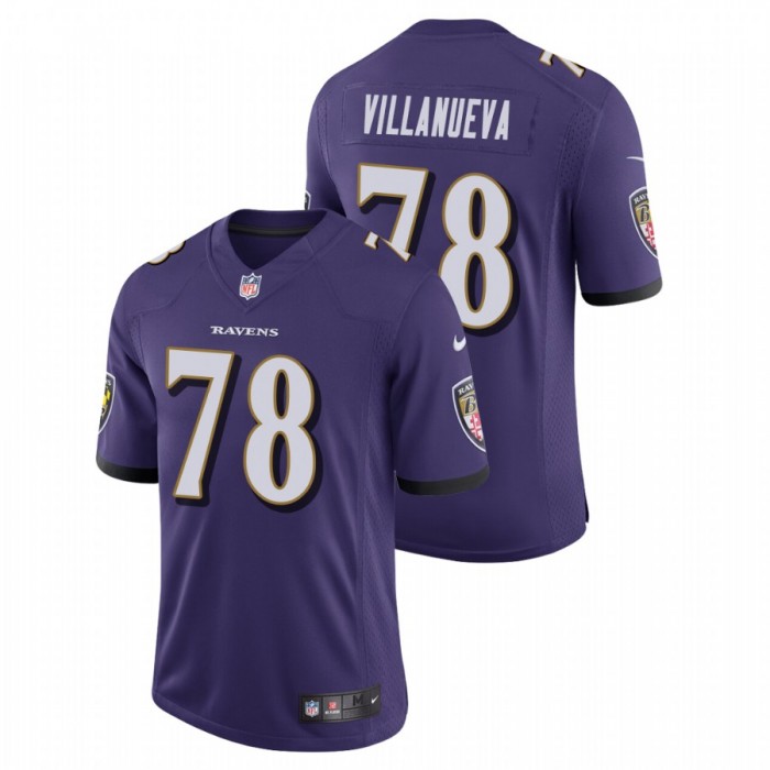 Alejandro Villanueva Baltimore Ravens Vapor Limited Purple Jersey