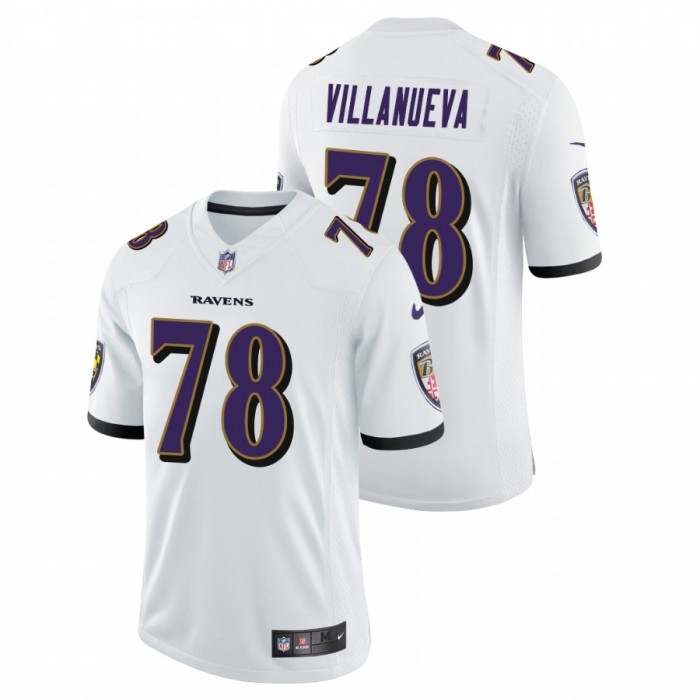 Alejandro Villanueva Baltimore Ravens Vapor Limited White Jersey