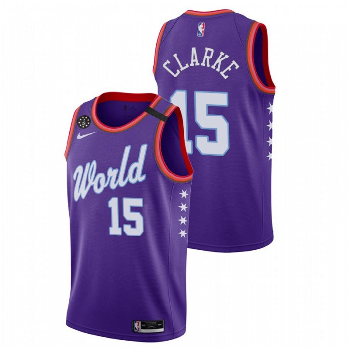 2020 NBA Rising Star Brandon Clarke Jersey Purple For Men
