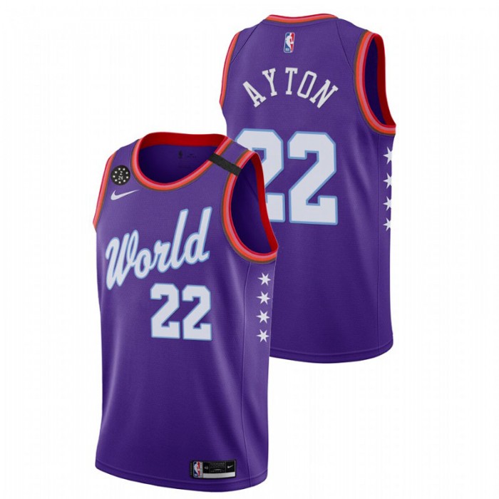 2020 NBA Rising Star Deandre Ayton Jersey Purple For Men