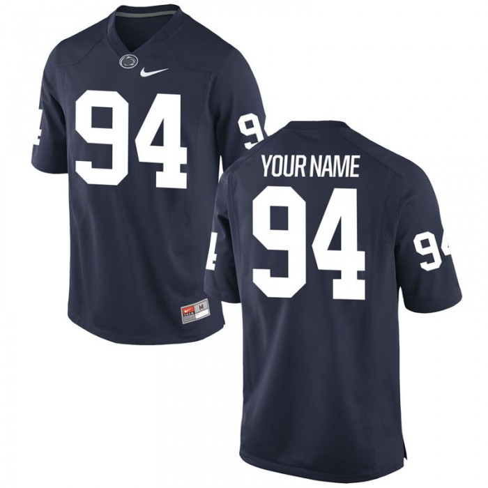 #94 For Men Nittany Lions Navy Custom College Football Jersey